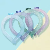 UNOS 冰絲涼感環- 四色男女任選(格紋)- 淺草綠M