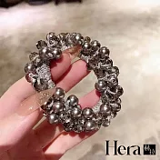 【HERA 赫拉】炫彩珊瑚礁珍珠水鑽髮圈 H112121903 銀色HRE13
