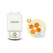 ★超值雙12★MATURE美萃 陶瓷熱壓三明治鬆餅機-二色可選 CY-1625  奶油白