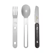 【金永利鋼刀】420不銹鋼戶外多功能餐刀/湯匙/叉子組合餐具 露營餐具