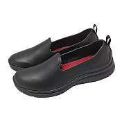 Skechers 工作鞋 Virtue SR-Kasko 女鞋 黑 皮革 無鞋帶 休閒鞋 108242BLK