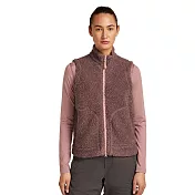 【紐西蘭Icebreaker】女 High Pile RealFleece™ 刷毛保暖背心-800 M 深藕粉/淡裸粉