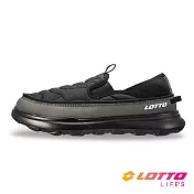 【LOTTO 義大利】男 KAMPER 休閒便鞋- 25.5cm 黑