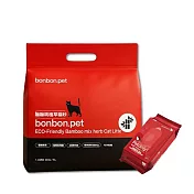 蹦蹦跳 【體驗組】植萃環保貓砂/ 鮮竹&艾草(6L/包)+寵物青草香濕紙巾家庭號1包