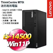 Lenovo ThinkCentre M70t Gen 5 商用桌上型電腦 (i5-14500/16G/512G/W11P/3年保)