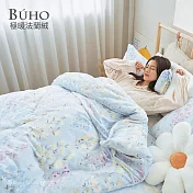 《BUHO》極柔暖法蘭絨單人床包二件組 《水光花事》