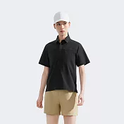 The North Face W S/S LIGHTRANGE SHIRT - AP 女短袖襯衫-NF0A8DFRJK3 L 黑色