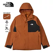 The North Face M RANGER DOWN VEST TRICLIMATE JACKET - A 男兩件式外套-NF0A8DWXC79 L 棕色