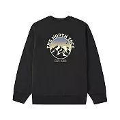 The North Face M MOUNTAIN CREW GRAPHIC - AP 男大學T-NF0A8F0KJK3 3XL 黑色