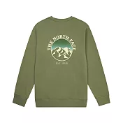 The North Face M MOUNTAIN CREW GRAPHIC - AP 男大學T-NF0A8F0KBO9 3XL 綠色