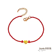 J’code真愛密碼金飾 寵愛你黃金編織手鍊