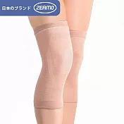 【ZEAMO】日本防滑乳膠紗舒適透氣防滑加長護膝 一雙入 隱形護膝/護具/腿套/膝蓋防護  M