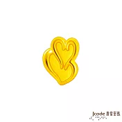 J’code真愛密碼金飾 台灣特色金豆-雙心石滬金豆