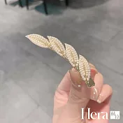 【Hera赫拉】蝴蝶結夾子珍珠髮夾鴨嘴夾 H111040805 拱形葉子