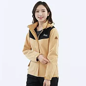 【遊遍天下】女款GlobeTex防水防風保暖刷毛軟殼外套(GJ23048) M 卡其