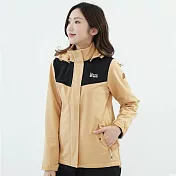 【遊遍天下】女款GlobeTex防水防風保暖刷毛軟殼外套(GJ23048) 3XL 卡其