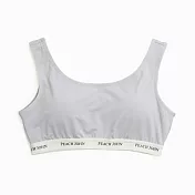 日系韓風 PEACH JOHN x LECIEN 聯名款 運動內衣 休閒可愛時尚-13728473 LL 灰色