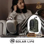 樂活不露 2025最新款三代吊掛式PTC陶瓷電暖器510W.露營暖爐 桌上暖風機 迷你暖風扇 小型家用暖氣 PTC陶瓷暖爐 戰術綠