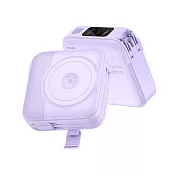 【amuok】10000mAh全功能無線充行動電源 行充 Apple Watch可充 紫色