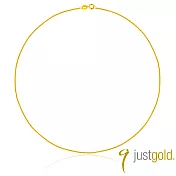 【Just Gold 鎮金店】18K金 水波麻繩鍊MN(16吋)