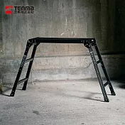 【日本天馬】輕量鋁合金折疊工作平台/洗車梯(三層)- 時尚黑