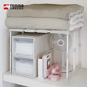 【日本天馬】可層疊伸縮式分層置物架/收納架-加高款