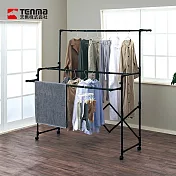 【日本天馬】PORISH 室內用摺疊伸縮晾曬架(附輪)-DIY