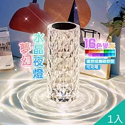 【QiMart】夢幻16色動態變換水波紋水晶燈(E款)-1入組
