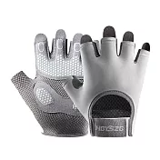 【JAR嚴選】運動健身耐磨手套 北極灰S