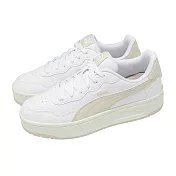 Puma 休閒鞋 Court Lally Skye 女鞋 厚底 增高 白 米白 小白鞋 復古 400368-08