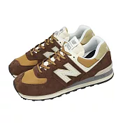 New Balance 休閒鞋 574 男鞋 女鞋 棕 米 麂皮 經典 NB 紐巴倫 U574MRR-D 23.5cm RICH OAK/BAKED CLAY