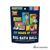 日本NOL-玩具總動員30週年入浴球-BIG加大版4入(蘇打香/洗澡玩具/交換禮物/限量)