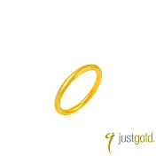 【Just Gold 鎮金店】雋藏 輕語 黃金戒指 港圍 11  金色