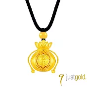 【Just Gold 鎮金店】雋藏 福蓮寶袋 黃金吊墜 (附繩)
