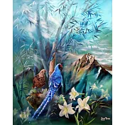 【玲廊滿藝】曾啟文-台灣之美系列-鶼鰈情深100x80cm