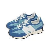 New Balance NB 休閒鞋 327 Wide 中童 小朋友 寬楦 藍 白 復古 運動鞋 PH327PW-W 19cm BLUE/WHITE