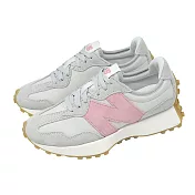 New Balance NB 休閒鞋 327 女鞋 灰 粉紅 復古 麂皮 膠底 紐巴倫 WS327KAZ-B