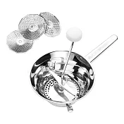 《GHIDINI》Mano 3in1鍋架式搗磨器 | 料理磨搗器 番茄磨泥 料理刨絲器