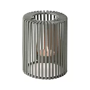 《PHILIPPI》Oslo鋼製圓柱燭台(迷霧灰) | 蠟燭臺 歐風燭台