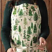 《NOW》雙袋細腰帶圍裙 - 林蔭之森