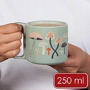 《danica》寬耳石陶馬克杯 - 蘑菇250ml