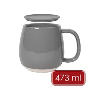 《danica》Tint附蓋石陶馬克杯 - 象灰473ml