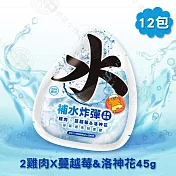 12包組 PawPawLand肉球世界 補水炸彈45g 貓餐包 主食貓罐- 雞肉X蔓越莓&洛神花45g x12包