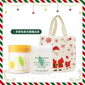 ARDEN 雅頓 綠茶雙入蜜滴舒體霜聖誕限量組[綠茶沐湯(500ml)+綠茶香櫞小蒼蘭(500ml)+聖誕祝福手提包]-國際航空版