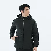 【遊遍天下】男款GlobeTex防水防風無車縫羽絨外套 (GJ23027) L 深灰