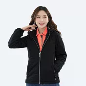 【遊遍天下】女款GlobeTex防水防風無車縫羽絨外套 (GJ23028) M 黑色