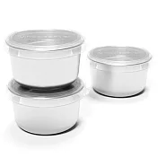 美國優康 U-Konserve 通過 LFGB 食品安全等級認證 / CPSIA 檢驗不鏽鋼保鮮盒/儲存盒/冷凍盒三入組 90ml_透明_UKC003