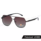 【SUNS】時尚飛行員大框偏光墨鏡 Polarized彈性TR90中性駕駛墨鏡 輕量僅18g 防眩光 抗UV400 S541 茶框茶片