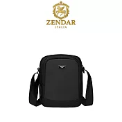 【ZENDAR】台灣總代理 限量3折 頂級休閒肩背包 詹姆斯系列 全新專櫃展示品(黑色 男包)