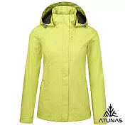 【ATUNAS 歐都納】女款GORE-TEX PACLITE防水透氣+保暖羽絨兩件式外套/大尺碼A2GT2519W- M 黃綠